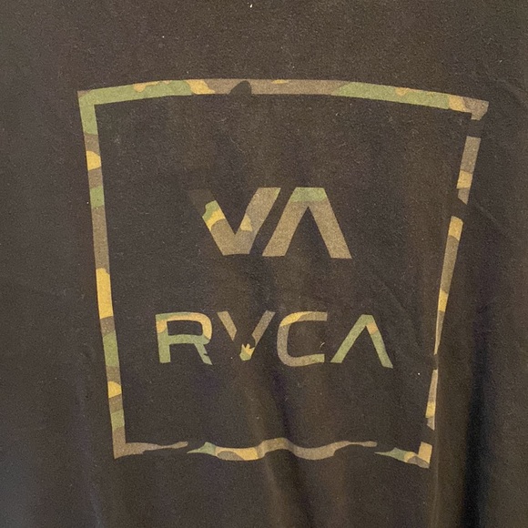 Washed black VA RVCA tee - Picture 2 of 2